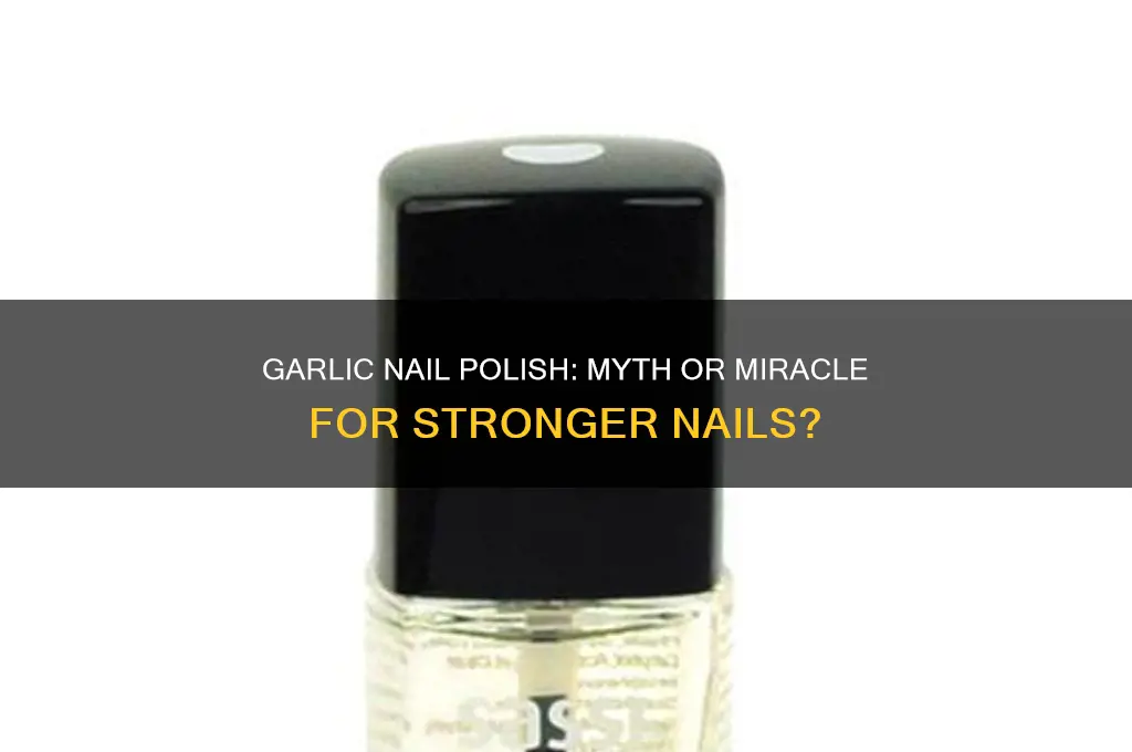 does garlic nail polish work