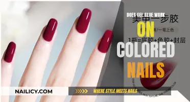 Gel Glue on Colored Nails: Does It Work?