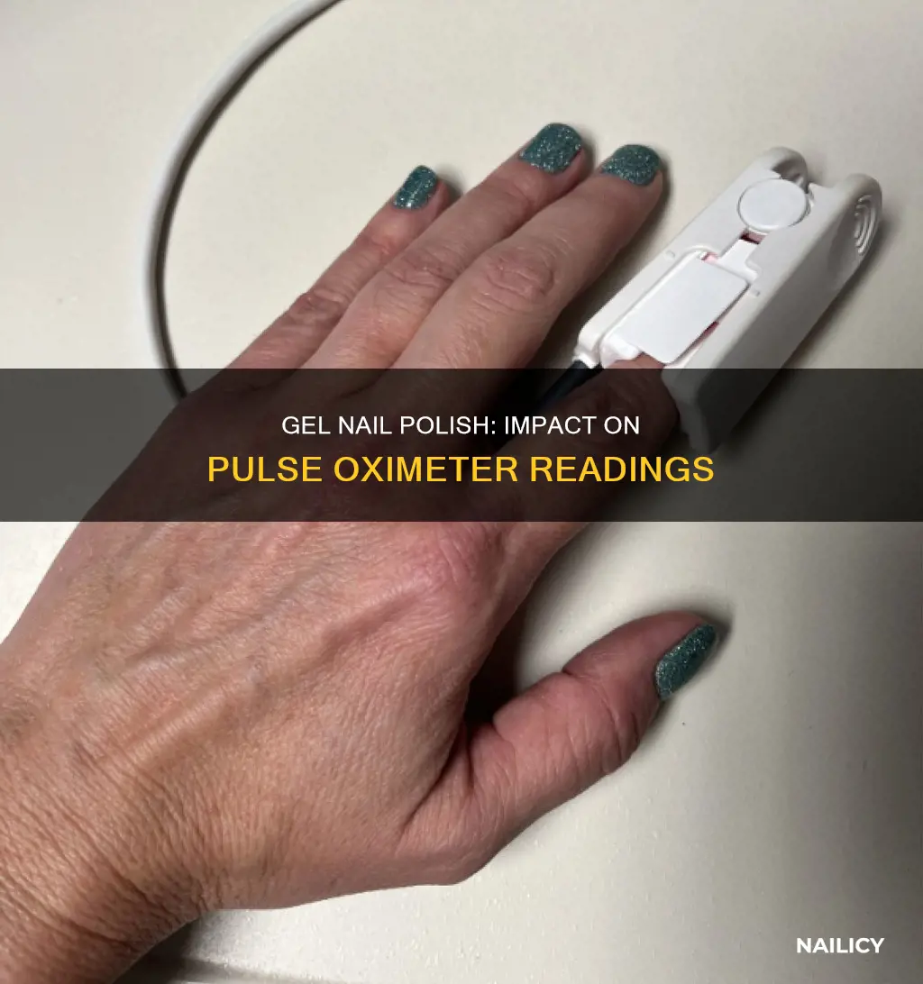 does gel nail polish affect oxygen saturation on pulse oximeter