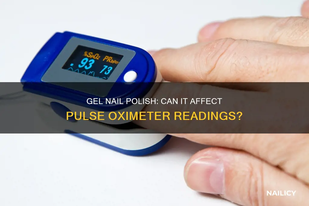 does gel nail polish affect pulse oximeter readings