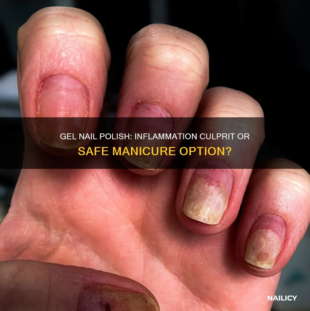 does gel nail polish cause inflammation