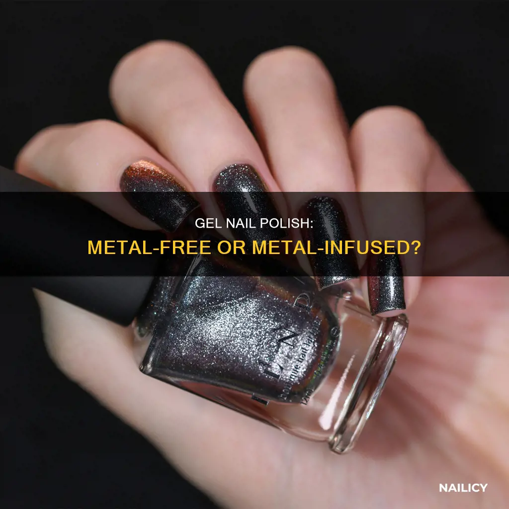 does gel nail polish contain metal