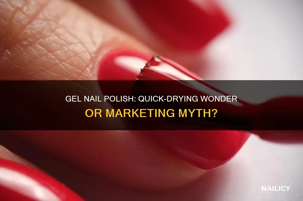 does gel nail polish dry faster