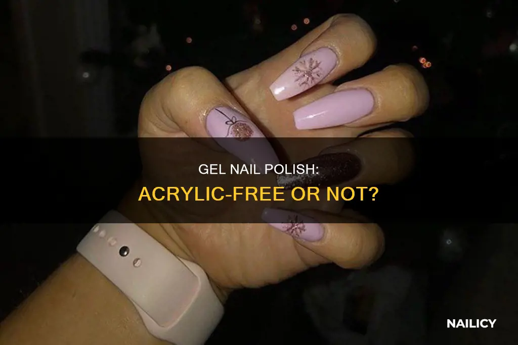 does gel nail polish have acrylic in it
