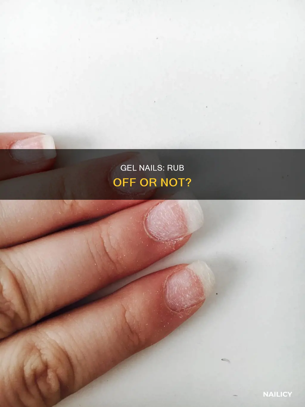 does gel nails rub off