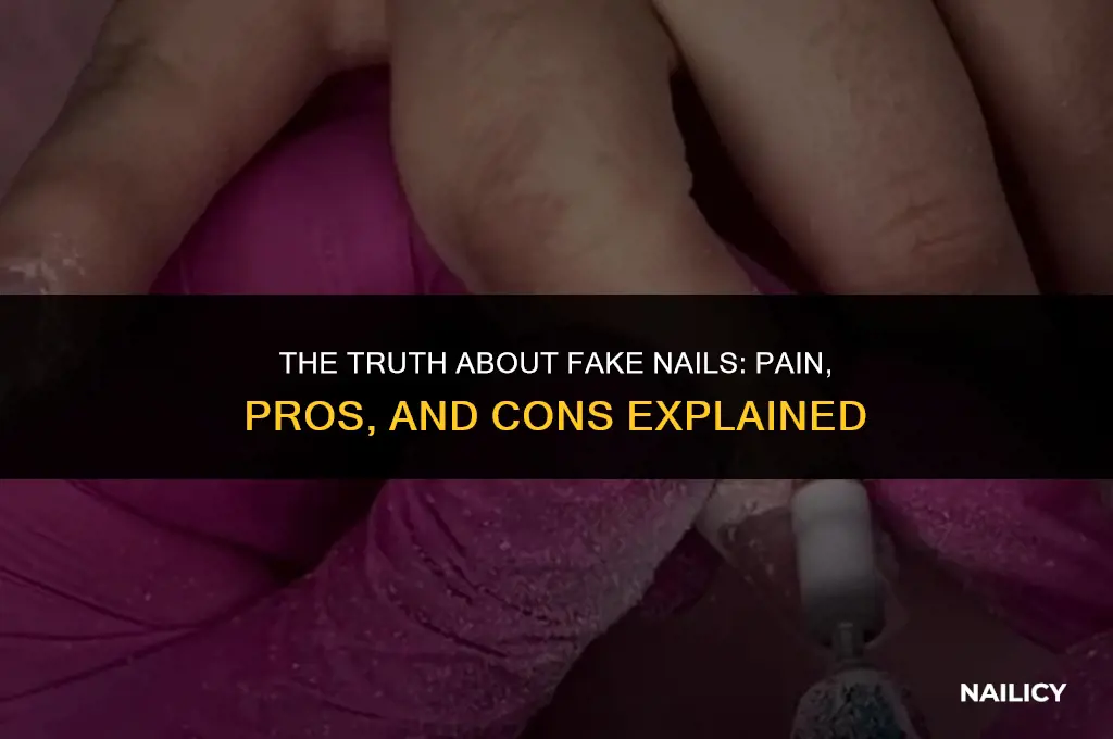 does getting fake nails hurt