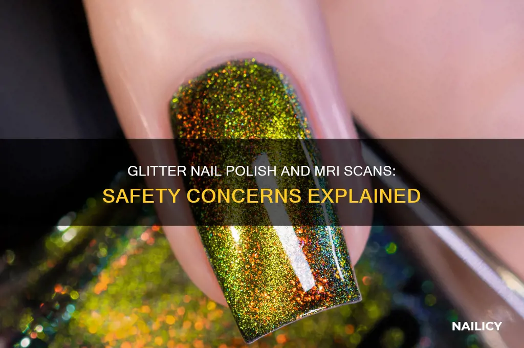 does glitter nail polish affect mri