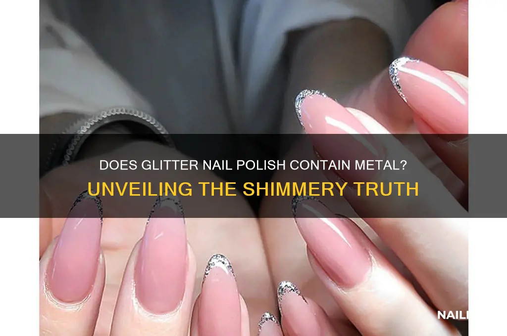 does glitter nail polish contain metal
