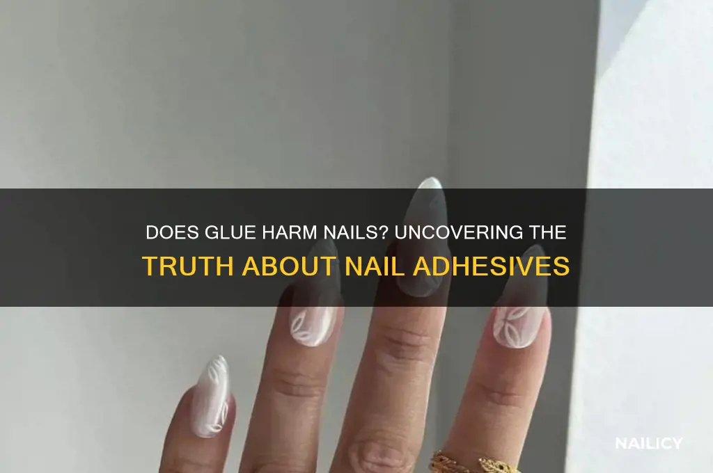 does glue damage nails
