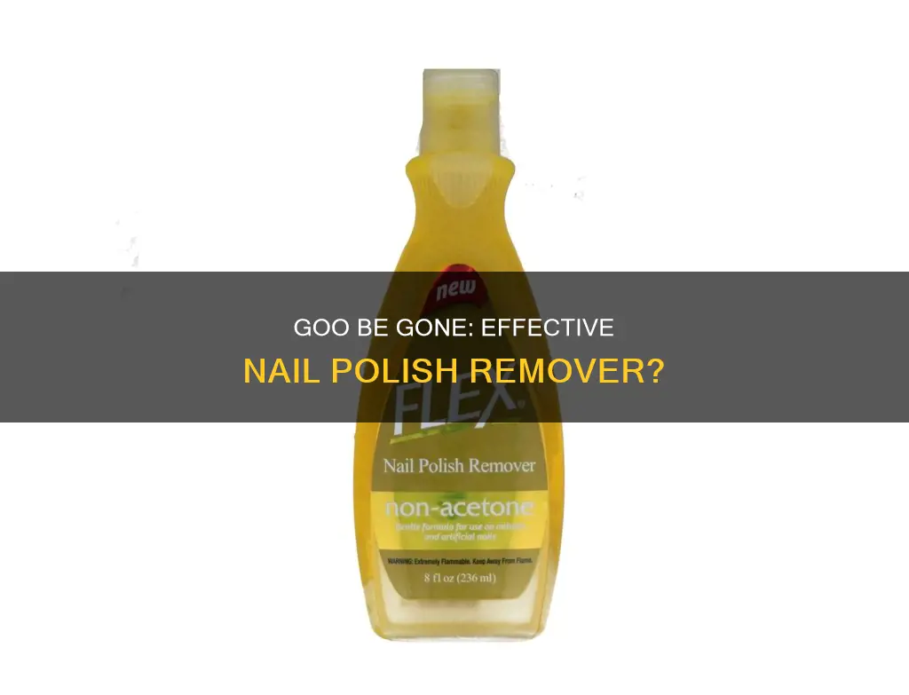does goo be gone remove nail polish