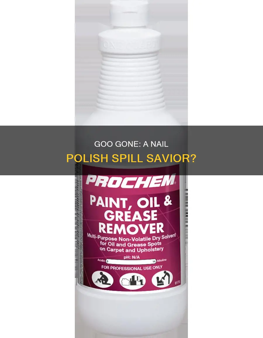 does goo gone remove nail polish from carpet