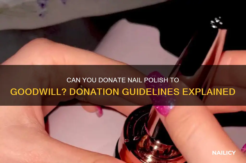 does goodwill accept nail polish