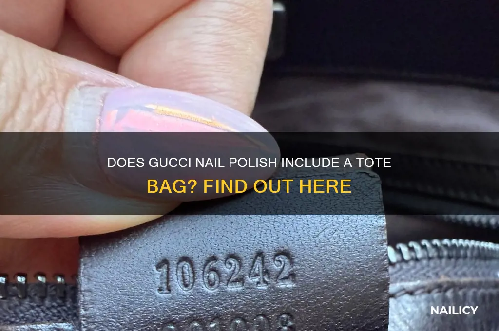 does gucci nail polish come with a tote