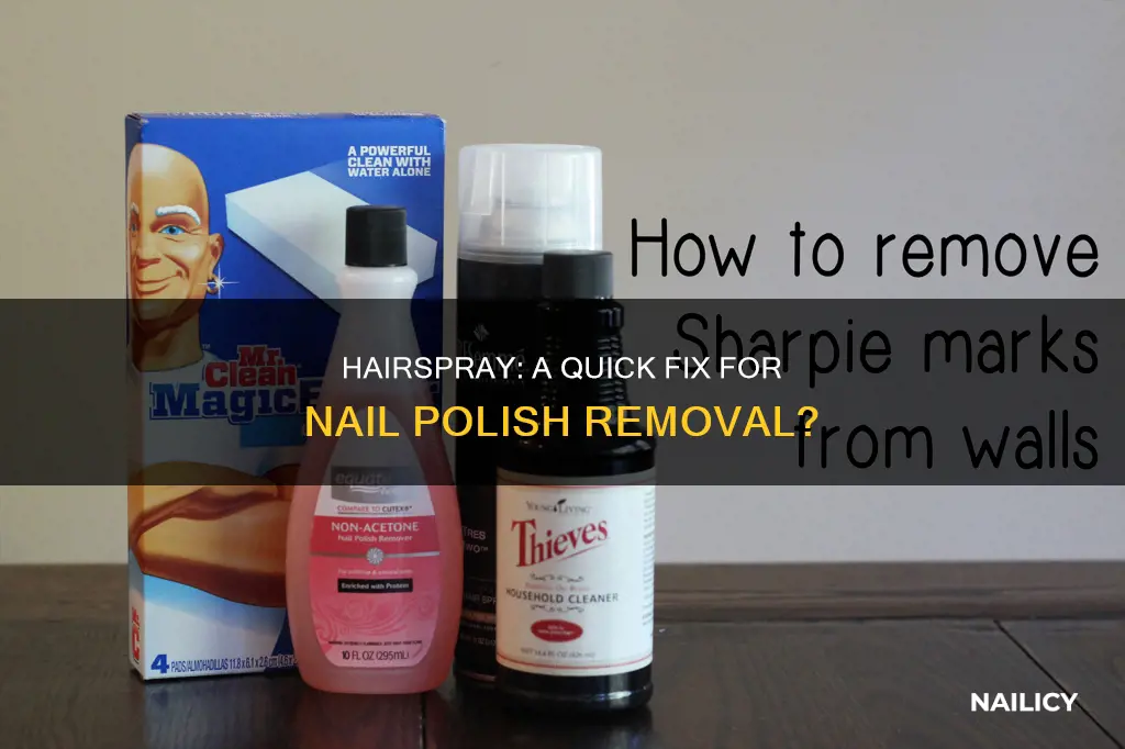 does hairspray remove nail polish