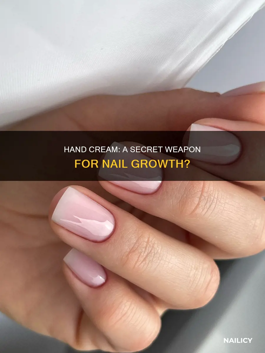 does hand cream help nails grow