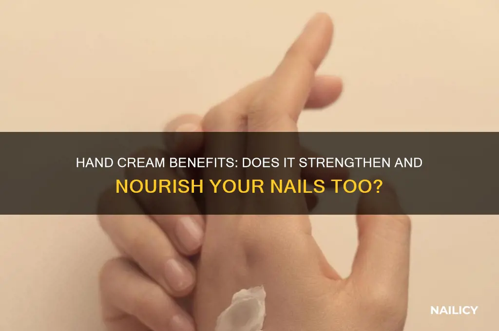 does hand cream help nails