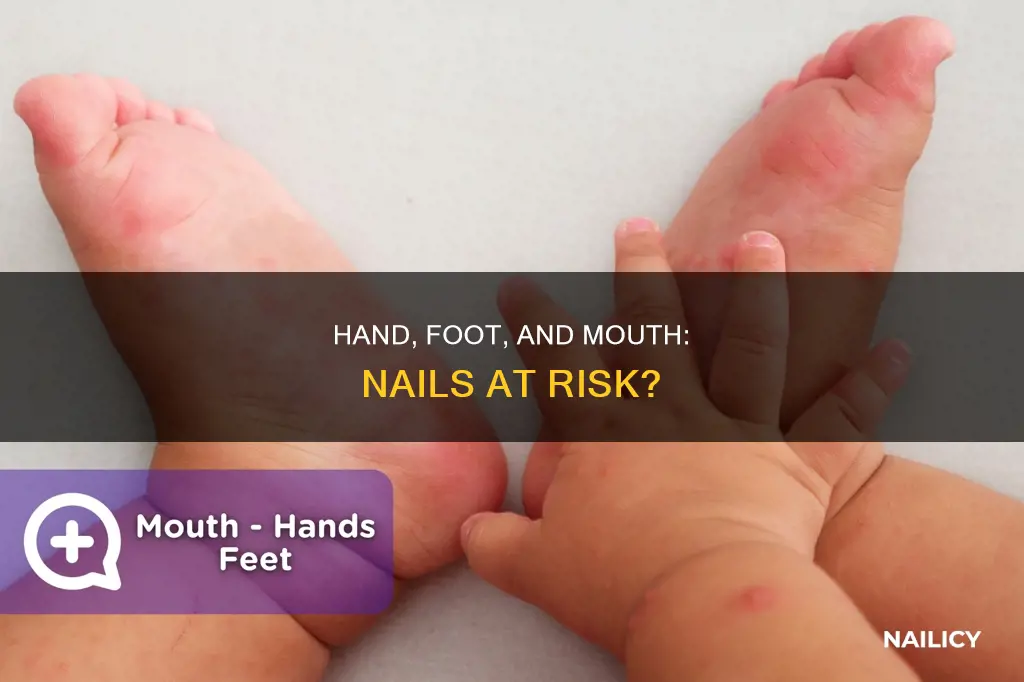 does hand foot and mouth cause finger nails to lift