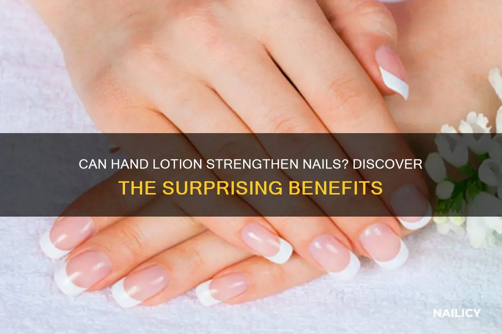 does hand lotion help nails