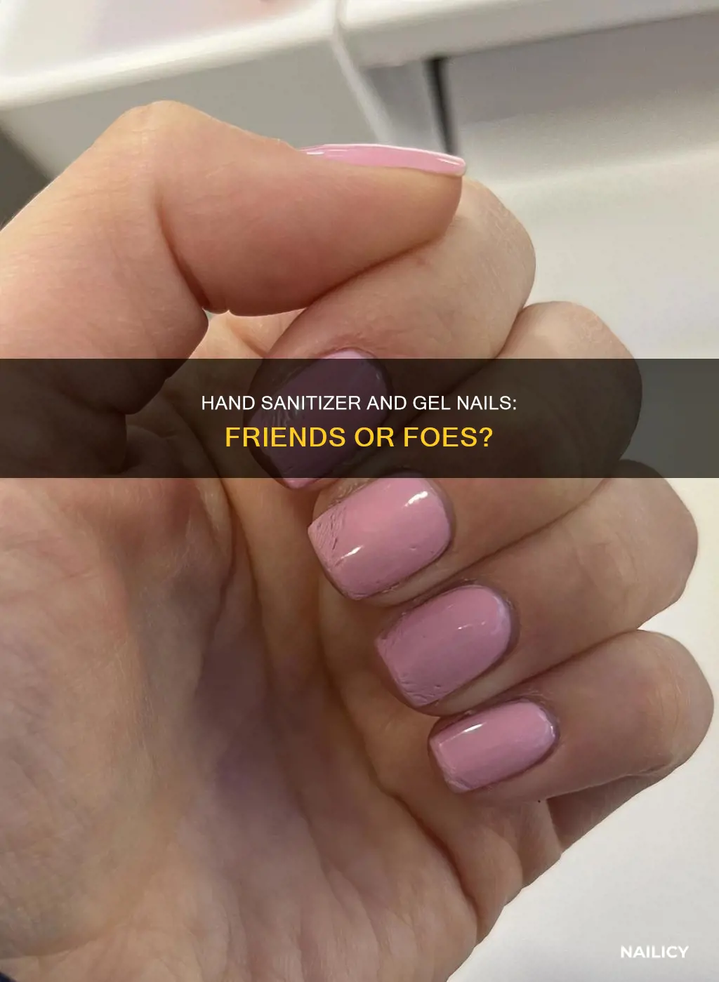 does hand sanitizer affect gel nails