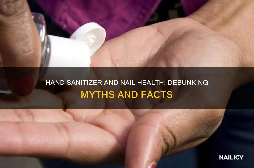 does hand sanitizer damage nails