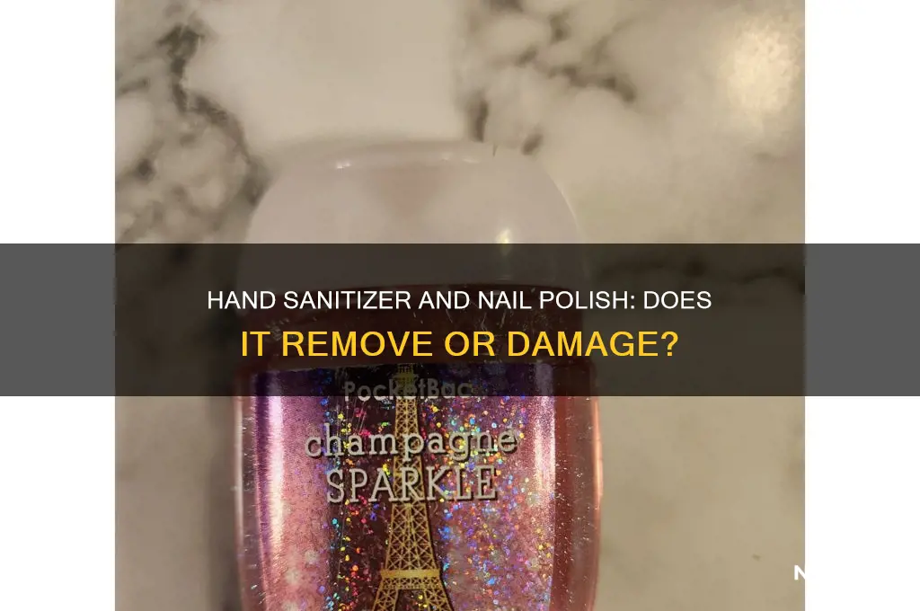does hand sanitizer take off nail polish