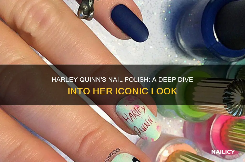 does harley quinn wear nail polish
