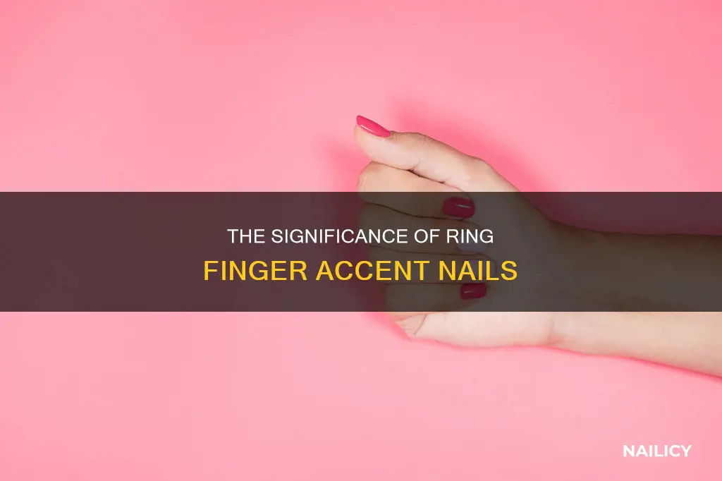 does having a ring finger accent nail meaning