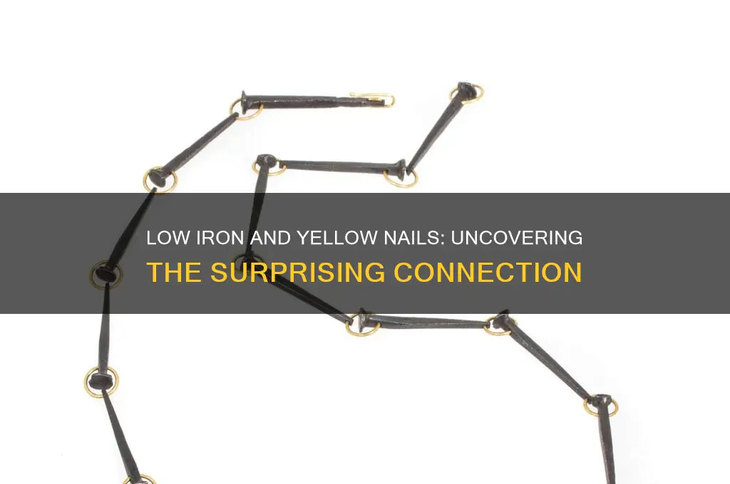does having low iron make your nails yellow