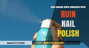 Hawaiian Tropic Sunscreen Spray: Does It Damage Nail Polish?