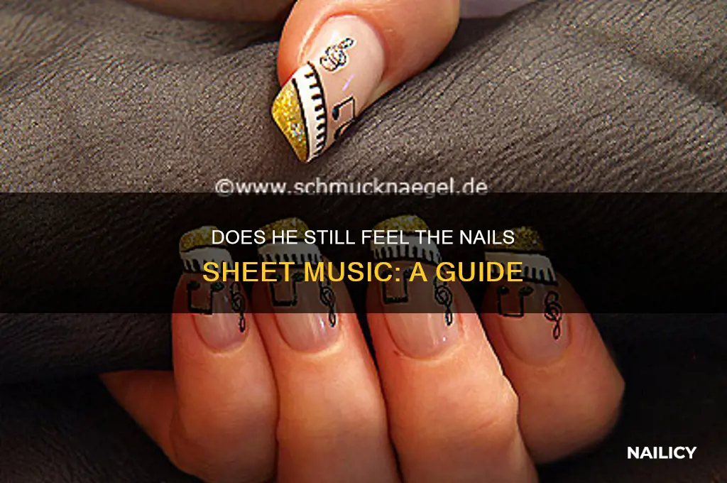 does he still feel the nails sheet music