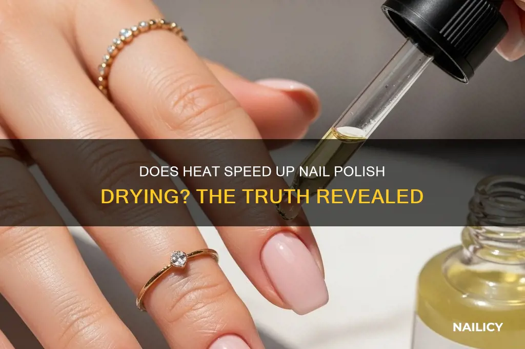 does heat dry nail polish faster
