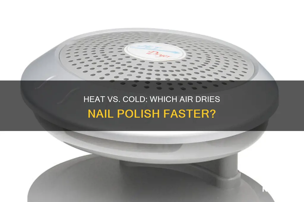 does heat or cold air dry nails faster