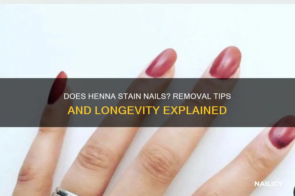 does henna come off nails