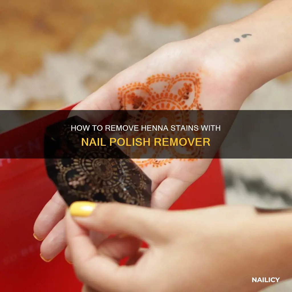 does henna come off with nail polish remover