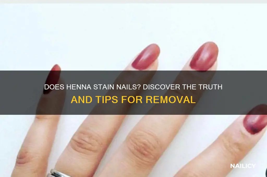 does henna stain nails