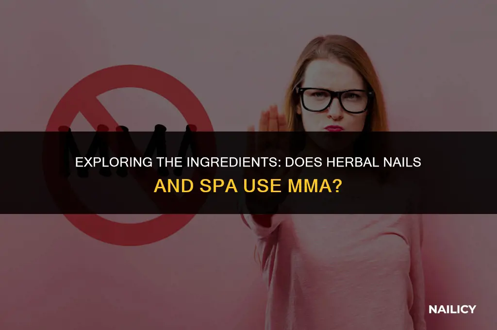 does herbal nails and spa use mma