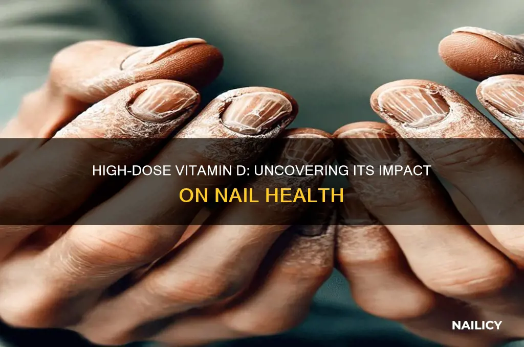 does high dosebbqpf vit d affect nail