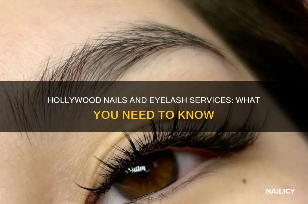 does hollywood nails do eyelashes