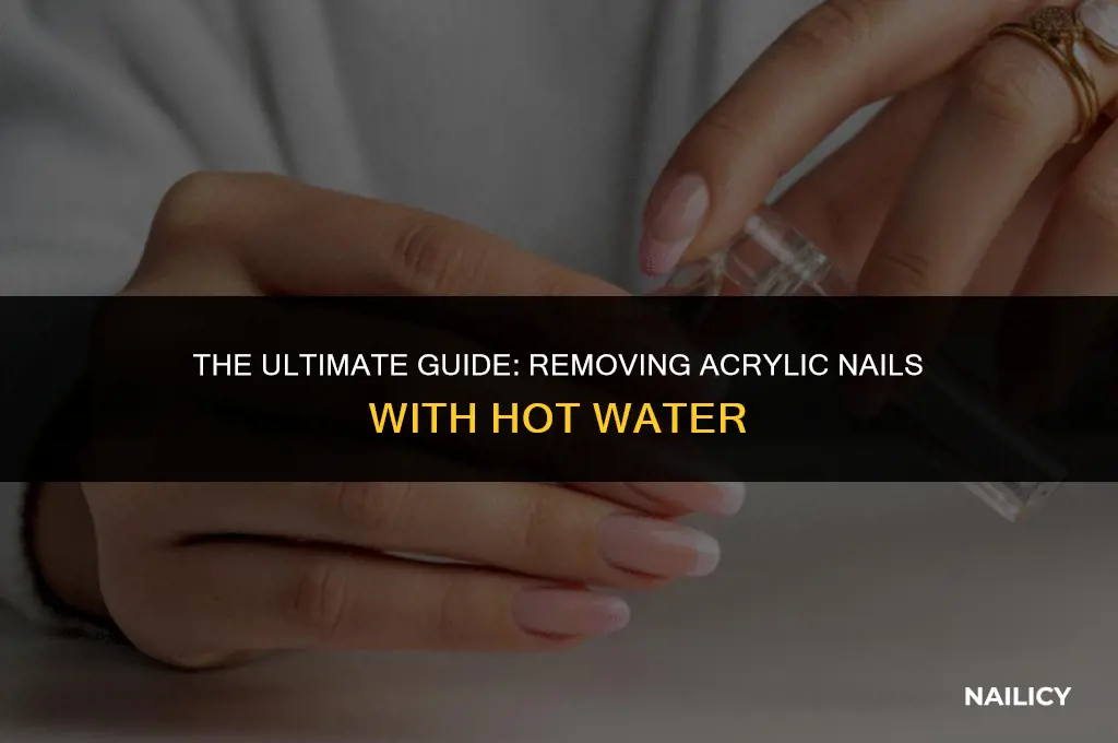 does hot water get acrylic nails off