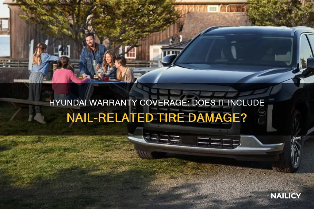 does hyundai warranty cover nail in tire