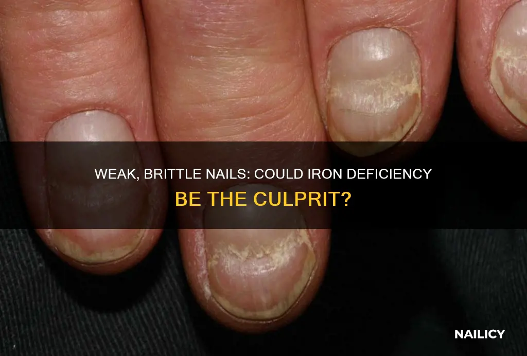 does inadqueate iron weaken finger nails