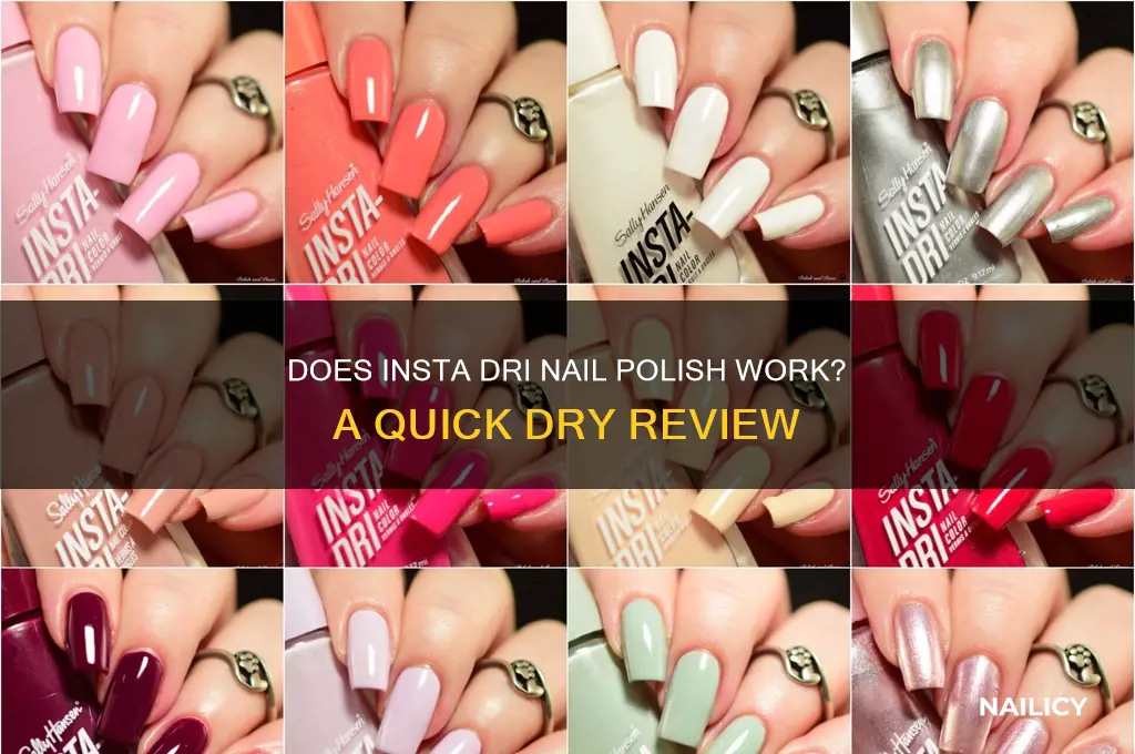 does insta dri nail polish work
