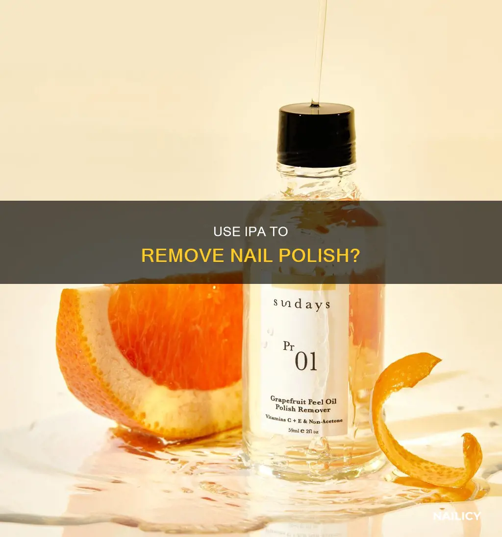 does ipa remove nail polish