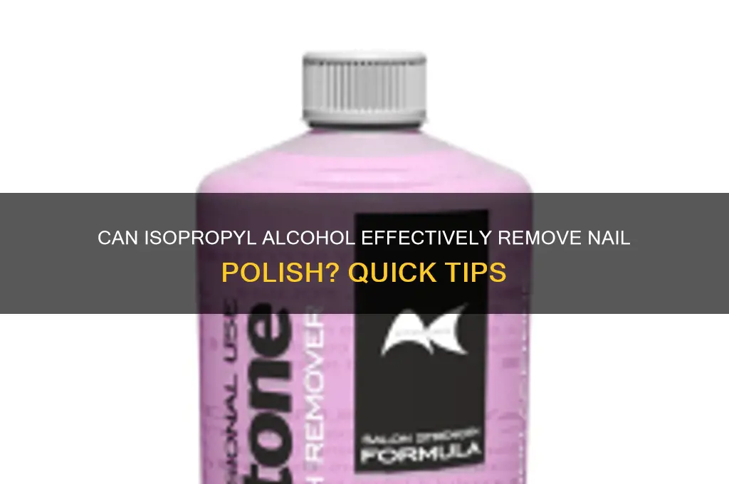 does isopropyl take off nail polish