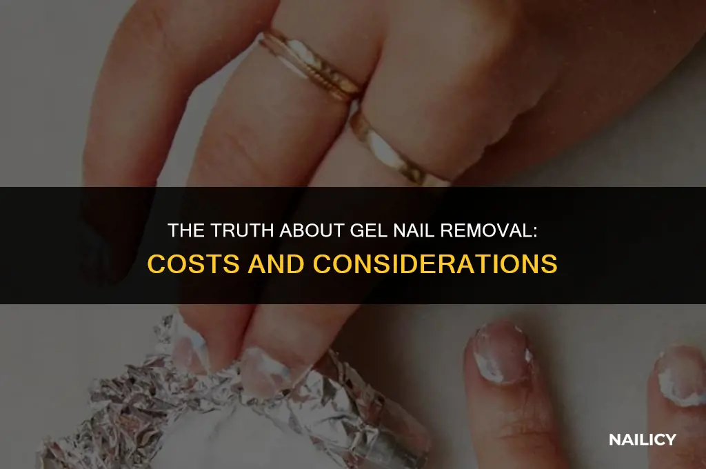 does it cost money to get gel nails removed