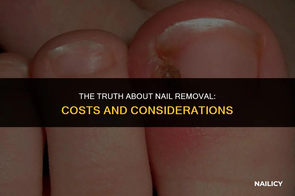 does it cost money to get nails taken off