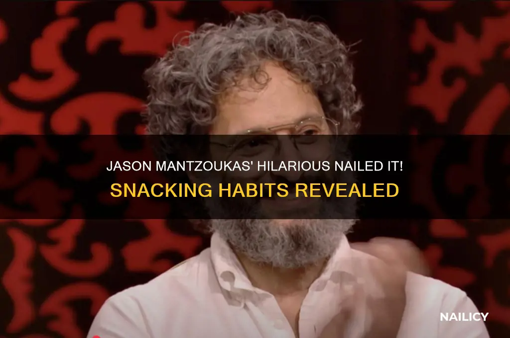 does jason mantzoukas eat on nailed it