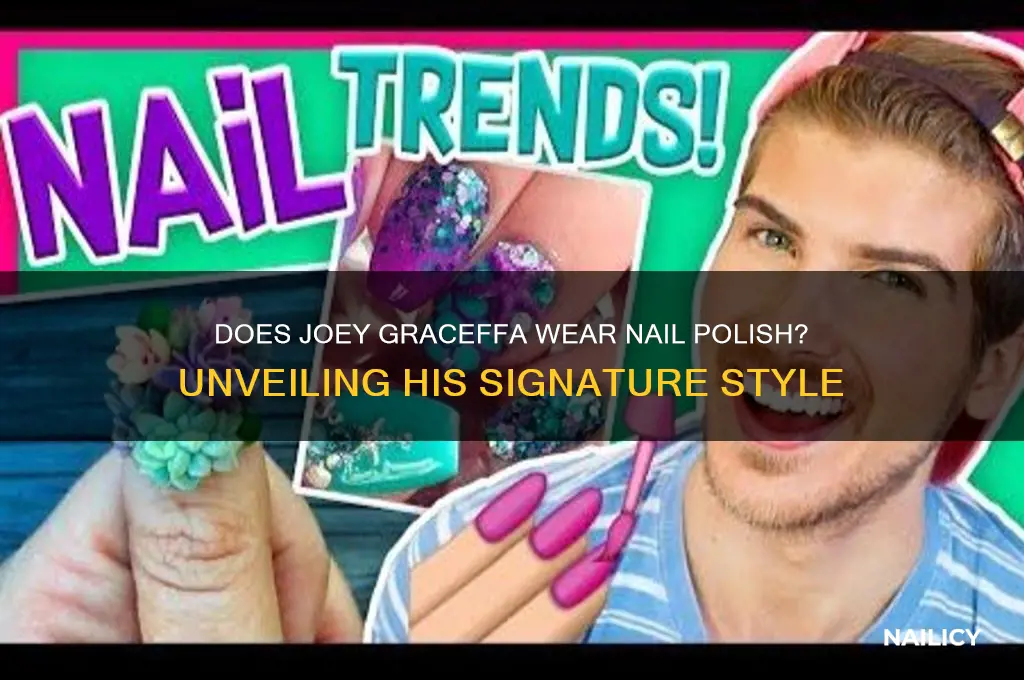 does joey graceffa wear nail polish