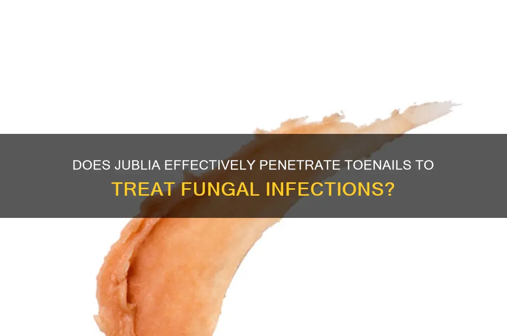 does jublia penetrate the nail