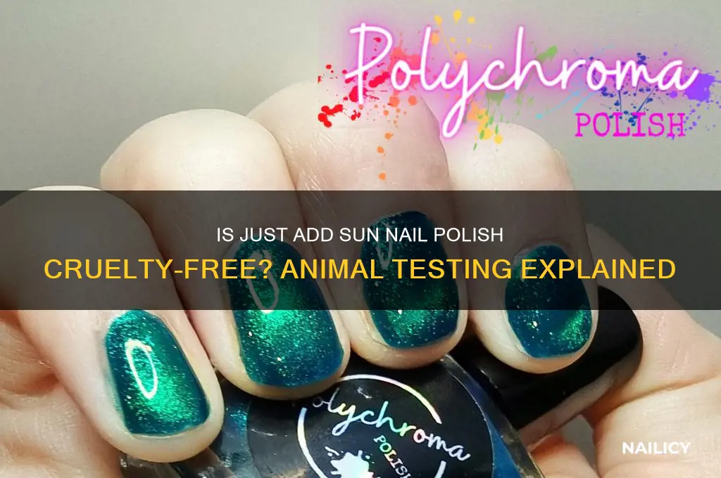does just add sun nail polish test on animals